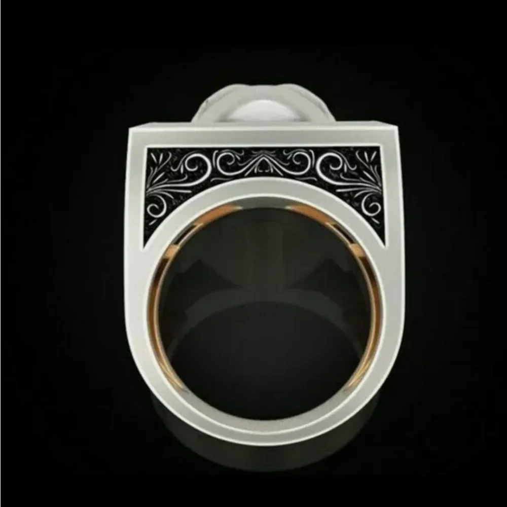 2 Toned Y2K Skull Secret Compartment Ring